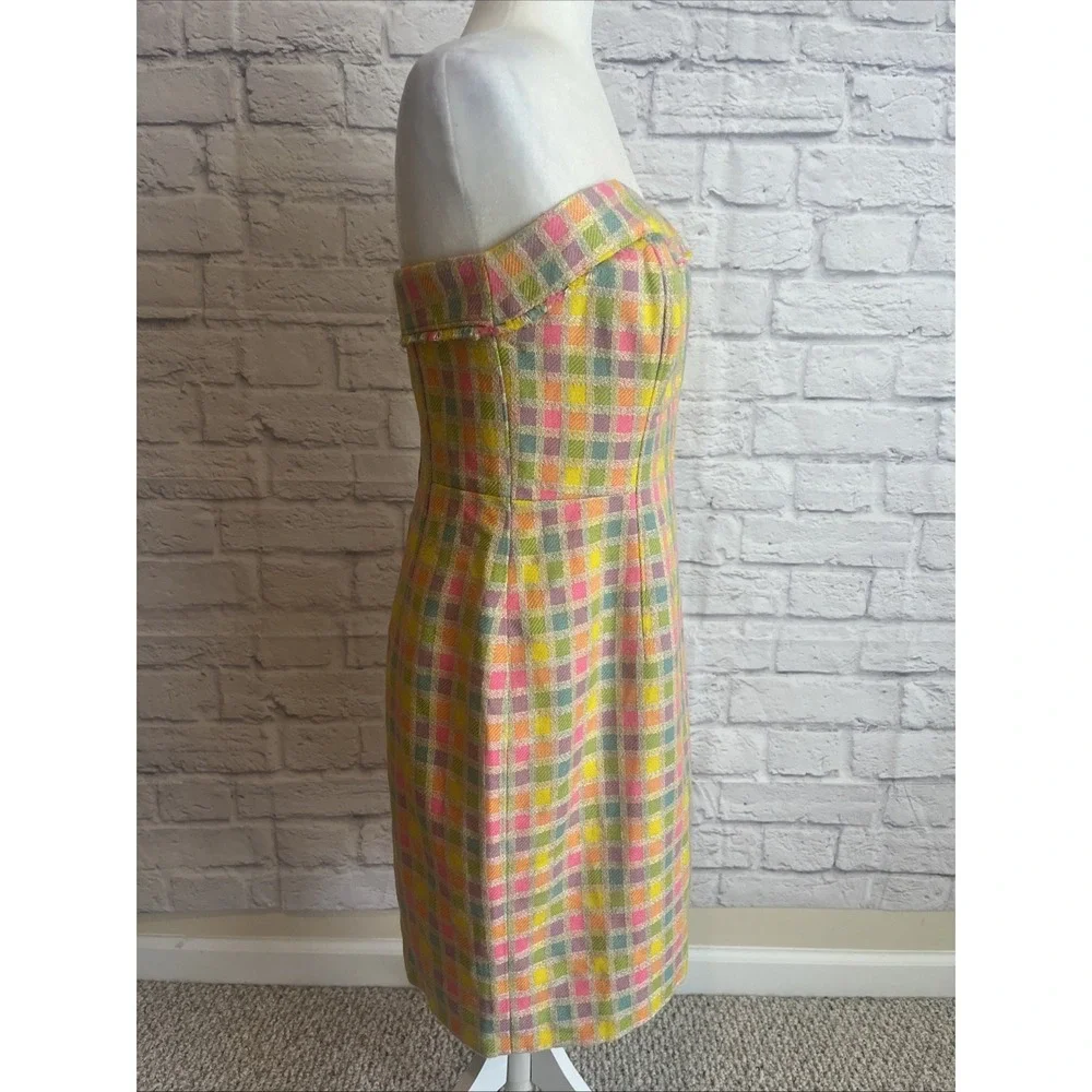 Lilly Pulitzer NWT Coquette Preppy Strapless BiBi Boucle Tweed Party Dress 10 - Picture 5 of 14